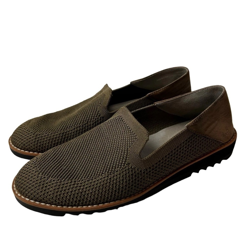 EILEEN FISHER | Lindy poly knit Loafer olive Women's Size 6